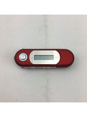 USB Digital MP3 Player Recorder Red Portable Music Device With LCD Display